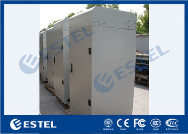 Integrated Outdoor Telecom Cabinet 150W/K Heat Exchanger Cooling System Galvanized Steel