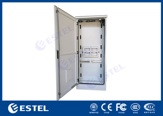 Single Wall SGCC Windproof Outdoor Rack Cabinet Galvanized Steel Front Back Door