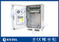 20U Regulacja temperatury Zewnętrzna szafka ścienna Pojedyncza ściana 48V DC LED Light