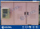 IP55 Triple Bay Rack Zewnętrzna obudowa telekomunikacyjna / różowy kolor Trzydrzwiowa szafka chłodząca klimatyzatora