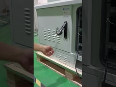 Dwa przedziały, odporne na działanie pogody, zewnętrzne szafki do sprzętu telekomunikacyjnego o wysokiej odporności na korozję