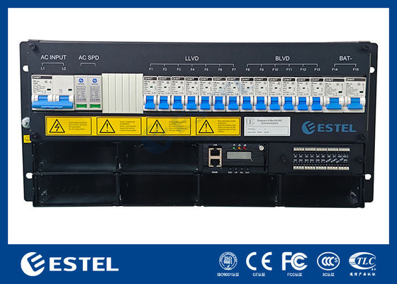 ESTEL ET48300 M5E65A Doskonały system zasilania wbudowany 5U dla zewnętrznej szafy telekomunikacyjnej z kompaktową konstrukcją i wysoką gęstością mocy