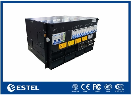 3–12kW DC Power System 5U Subrack, 220VAC Input, 43–58VDC Output, >96% Efficiency, ≤2kg Rectifier Modules, 19-Inch Rack Mount