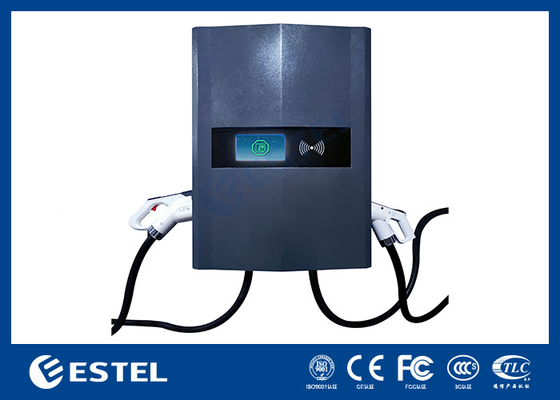 Dual Guns DC Fast EV Charger 40kw 3Ph Wall Box Car Charger z obudową IP54
