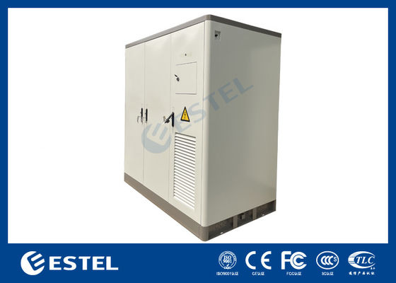 3-bayowy szafa telekomunikacyjna dwuwarstwowa stal ocynkowana system chłodzenia klimatyzacji