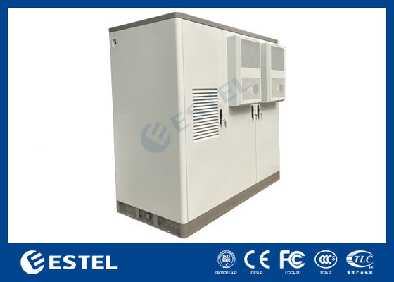 3-bayowy szafa telekomunikacyjna dwuwarstwowa stal ocynkowana system chłodzenia klimatyzacji