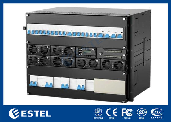 3-bayowy szafa telekomunikacyjna dwuwarstwowa stal ocynkowana system chłodzenia klimatyzacji