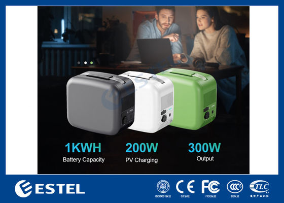 ESTEL eCandle 1KWH Przenośna Elektrownia LiFePO4 Bateria Ładowanie słoneczne 300W Wyjście UPS Backup