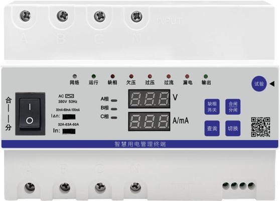 Trójfazowy inteligentny terminal zarządzania energią elektryczną 80A z kontrolą w chmurze