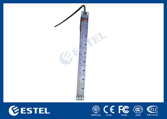 1U 19 Inch Rack Mount Power Distribution Industrial Grade PDU dla serwerów i urządzeń sieciowych