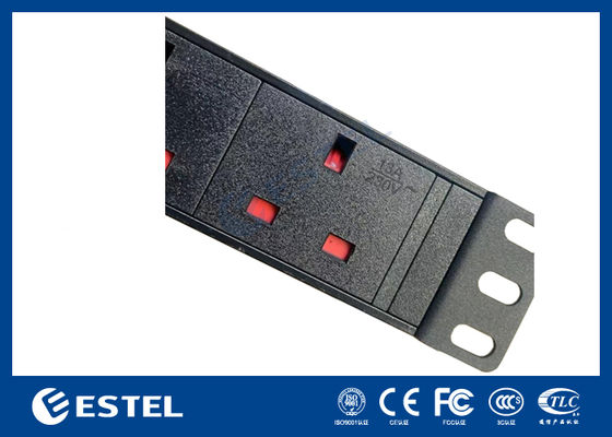 1U 19-calowy podnośnik na regałach dystrybucji zasilania PDU klasy przemysłowej dla serwerów i urządzeń sieciowych