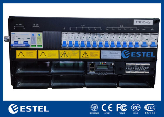 Panel zasilania o mocy 12 kW z układem zasilania telekomunikacyjnego 200A z korektorami