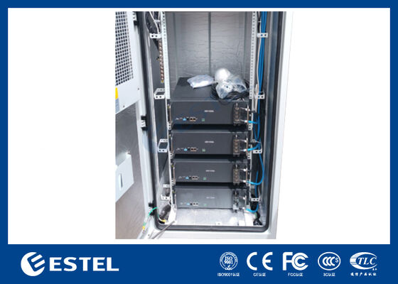 ET9090210A-40U Dwóchdrzwiowa kabina zewnętrzna Telekom z systemem zdalnego monitorowania PDU