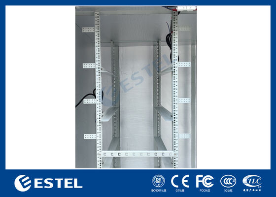 IP65 42U Dwuosprzęgowa kabina elektryczna zewnętrzna RAL7035, 1,5 mm stalowa ocynkowana i konstrukcja ze stali nierdzewnej SUS316 dla zwiększonej trwałości i ochrony