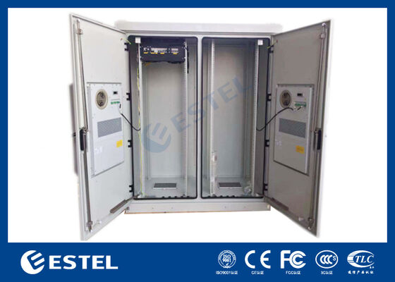 Zewnętrzna kabina Daul 48U Kabina telekomunikacyjna z systemem dystrybucji energii i systemem zapasowym