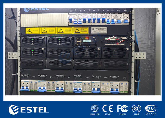 96% Wysoka Wydajność 12U Hybrydowy System Zasilania Prostownikowego Komunikacja RS485