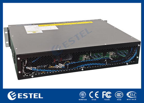 Jednostka zasilania prądu stałego o układzie trzpienia Slim Rack Mount do szaf telekomunikacyjnych i pomieszczeń wyposażenia sieciowego z zamkniętą obudową metalową