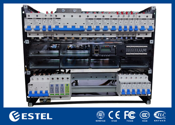 Compact DC Power Distribution System for Telecom Networks and Communication Infrastructure with Integrated MCB Protection SPD and Intelligent Monitoring