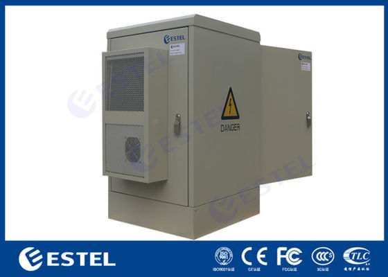 Dwudrzwiowa szafka telekomunikacyjna 16U IP65 Zewnętrzna szafka podłogowa z klimatyzatorem do chłodzenia