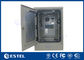 Dwudrzwiowa szafka telekomunikacyjna 16U IP65 Zewnętrzna szafka podłogowa z klimatyzatorem do chłodzenia