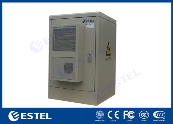 Dwudrzwiowa szafka telekomunikacyjna 16U IP65 Zewnętrzna szafka podłogowa z klimatyzatorem do chłodzenia