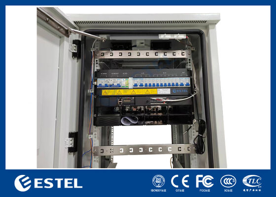 Panel zasilania telekomunikacyjnego o mocy 32 kW z dwoma drzwiami do zasilania sprzętem telekomunikacyjnym DC48V